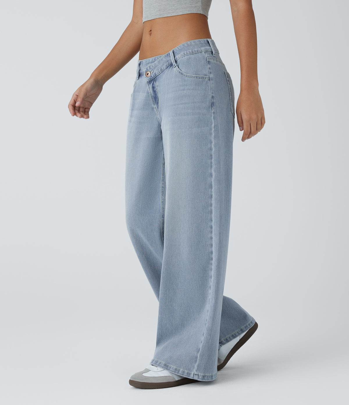 NoorAir™ Jeans in Hellblau, Seitenansicht