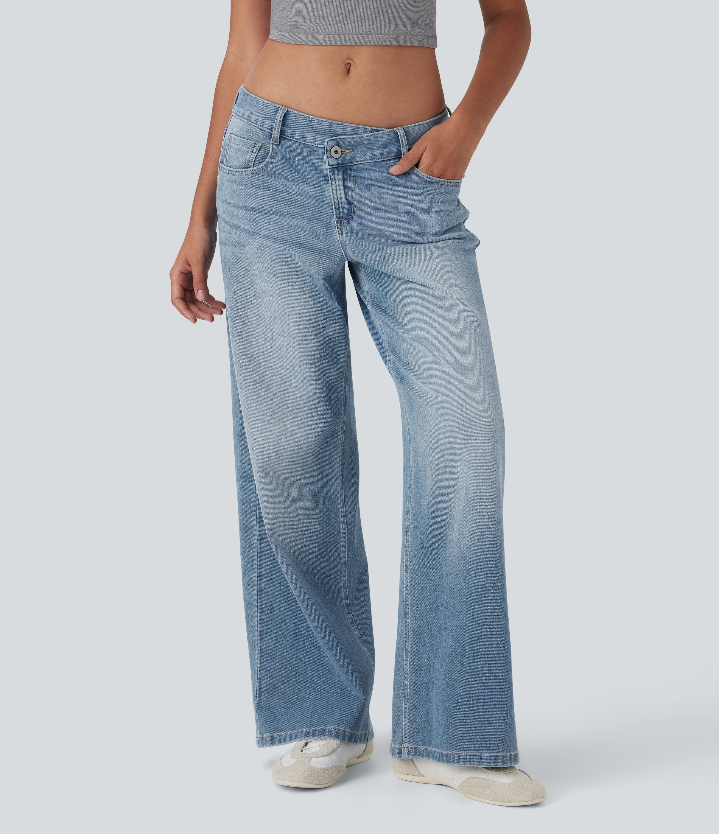 NoorAir™ Jeans in Mittelblau