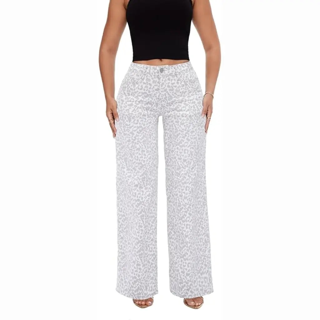 NoorCurve™ Stretch-Jeans mit weitem Bein